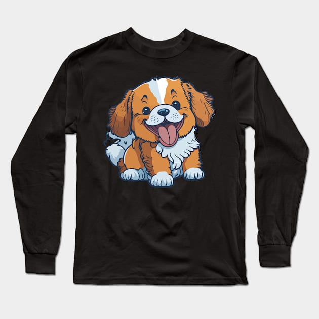 Happy Puppies Long Sleeve T-Shirt by SARKAR3.0